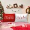 Christmas Standard Pillowcase 20x26 Set of 2, Red Christmas Snowflake Decorative Lumbar Pillow Cases 20 x 26 Long Rectangle Standard Shams Throw Bed Pillow Covers Xmas Cushion Cover 2 Pack